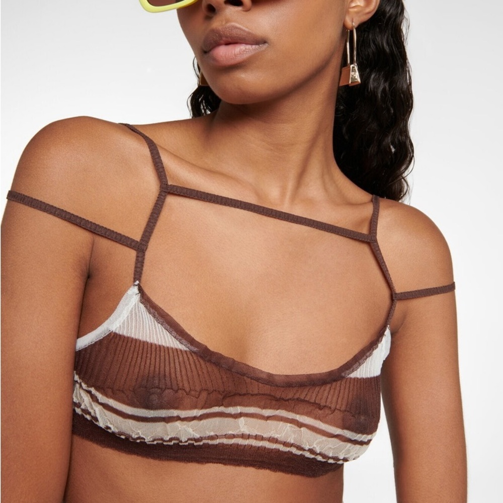 Jacquemus Summer Sheer Strappy Bralette